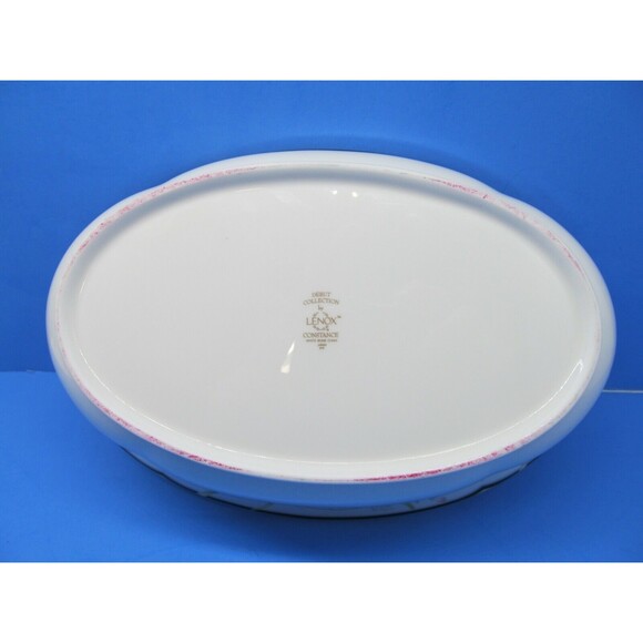 Lenox Debut Collection Constance Oval Vegetable Bowl Gold Trim 9 5/8" - Picture 6 of 10